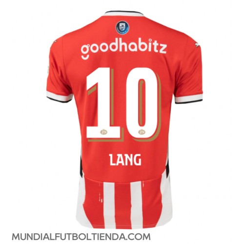 Camiseta PSV Eindhoven Noa Lang #10 Primera Equipación Replica 2024-25 mangas cortas
